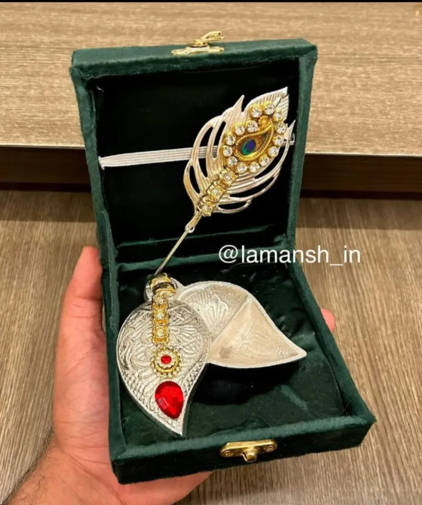 German Silver Corporate Gifting Kumkum Puja Box Sindur Box with Tilak - Lamansh